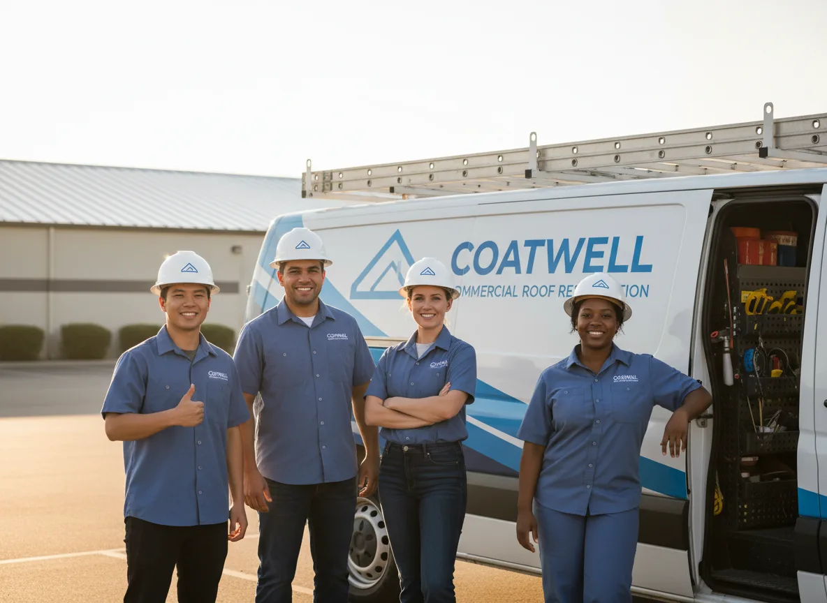 Commercial roof coating company in Benge, WA